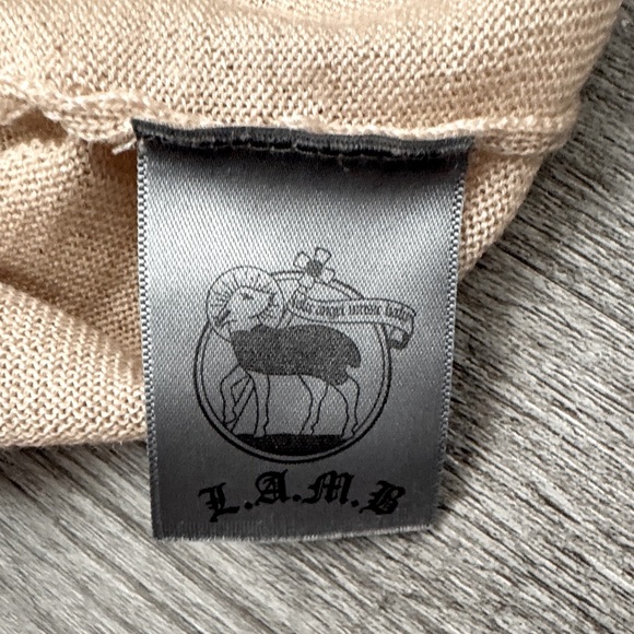 L.A.M.B. FALL 2007 - Beige and Black Turtleneck Sweater - Size Small - Picture 16 of 16